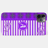Artdeco-Blume im Retro-Stil mit Monogramm Case-Mate iPhone Hülle (Rückseite (Horizontal))