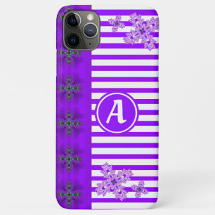 Artdeco-Blume im Retro-Stil mit Monogramm Case-Mate iPhone Hülle