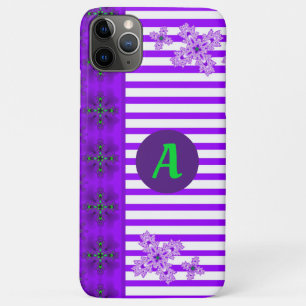 Artdeco-Blume im Retro-Stil mit Monogramm Case-Mate iPhone Hülle