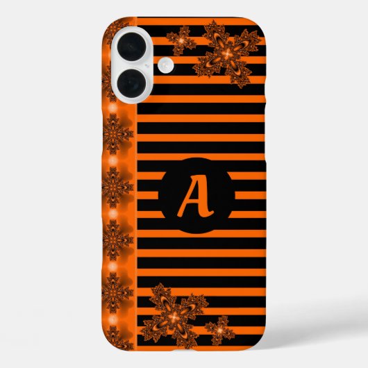 Artdeco-Blume im Retro-Stil mit Monogramm Case-Mate iPhone Hülle (Rückseite)