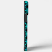 Artdeco-Blume im Retro-Stil mit Monogramm Case-Mate iPhone Hülle (Rückseite / Rechts)