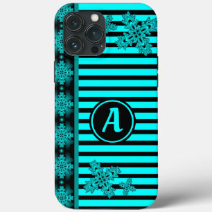 Artdeco-Blume im Retro-Stil mit Monogramm Case-Mate iPhone Hülle