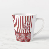 Artdeco-Blume im Retro-Stil mit Monogramm Milchtasse (Rechts)