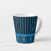 Artdeco-Blume im Retro-Stil mit Monogramm Milchtasse (Rechte Ecke)