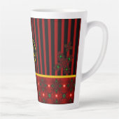 Artdeco-Blume im Retro-Stil mit Monogramm Milchtasse (Rechts)