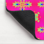 Artdeco-Blume im Retro-Stil Mousepad (Ecke)