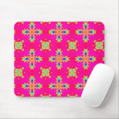 Artdeco-Blume im Retro-Stil Mousepad (Mit Mouse)