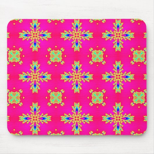 Artdeco-Blume im Retro-Stil Mousepad (Vorne)