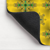 Artdeco-Blume im Retro-Stil Mousepad (Ecke)