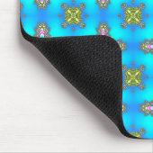 Artdeco-Blume im Retro-Stil Mousepad (Ecke)