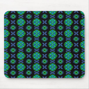 Artdeco-Blume im Retro-Stil Mousepad