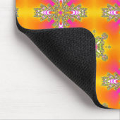 Artdeco-Blume im Retro-Stil Mousepad (Ecke)