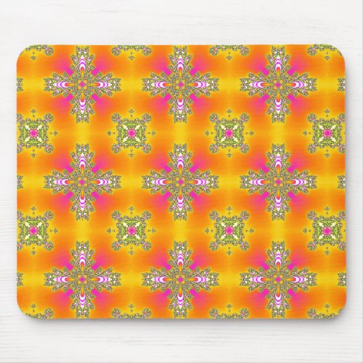 Artdeco-Blume im Retro-Stil Mousepad (Vorne)
