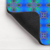 Artdeco-Blume im Retro-Stil Mousepad (Ecke)