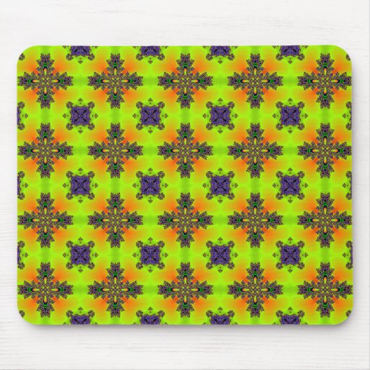 Artdeco-Blume im Retro-Stil Mousepad (Vorne)