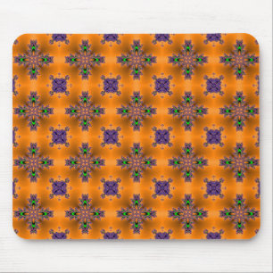 Artdeco-Blume im Retro-Stil Mousepad
