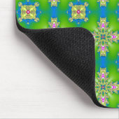 Artdeco-Blume im Retro-Stil Mousepad (Ecke)