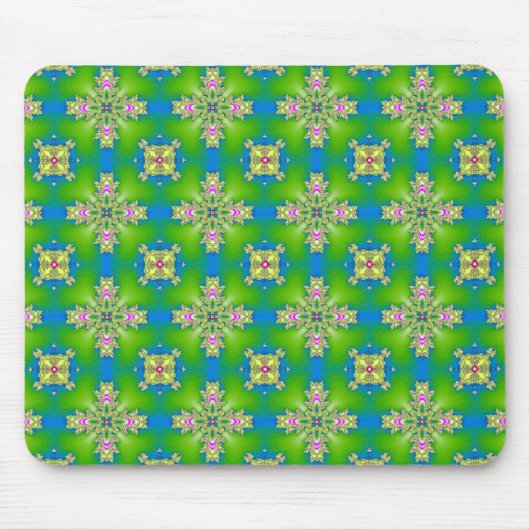 Artdeco-Blume im Retro-Stil Mousepad (Vorne)