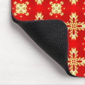 Artdeco-Blume im Retro-Stil Mousepad (Ecke)