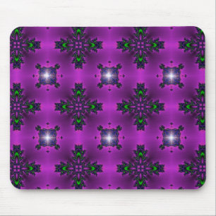 Artdeco-Blume im Retro-Stil Mousepad