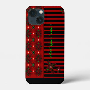 Artdeco-Blume im Retro-Stil , Name hinzufügen Case-Mate iPhone Hülle