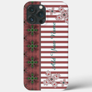 Artdeco-Blume im Retro-Stil , Name hinzufügen Case-Mate iPhone Hülle