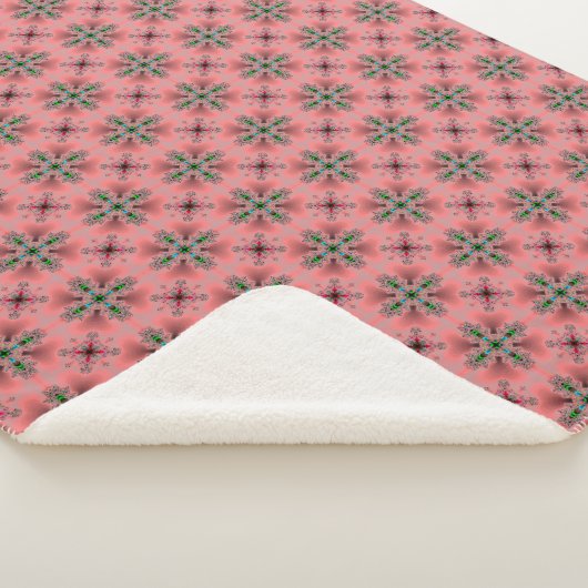 Artdeco-Blume im Retro-Stil Sherpadecke (3/4)