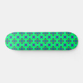 Artdeco-Blume im Retro-Stil Skateboard (Horizontal)