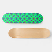 Artdeco-Blume im Retro-Stil Skateboard (Horizontal)