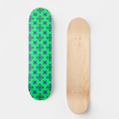 Artdeco-Blume im Retro-Stil Skateboard (Vorderseite)