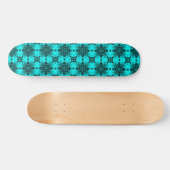 Artdeco-Blume im Retro-Stil Skateboard (Horizontal)