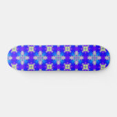 Artdeco-Blume im Retro-Stil Skateboard (Horizontal)