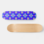 Artdeco-Blume im Retro-Stil Skateboard (Horizontal)