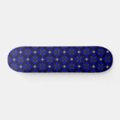 Artdeco-Blume im Retro-Stil Skateboard (Horizontal)