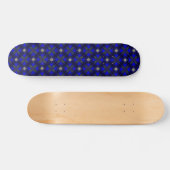 Artdeco-Blume im Retro-Stil Skateboard (Horizontal)