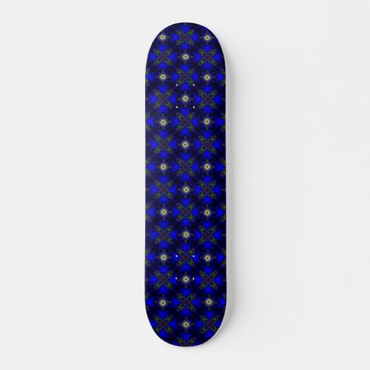 Artdeco-Blume im Retro-Stil Skateboard (Vorne)