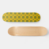 Artdeco-Blume im Retro-Stil Skateboard (Horizontal)