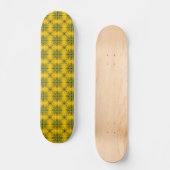 Artdeco-Blume im Retro-Stil Skateboard (Vorderseite)