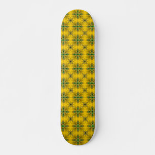 Artdeco-Blume im Retro-Stil Skateboard
