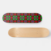 Artdeco-Blume im Retro-Stil Skateboard (Horizontal)