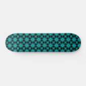 Artdeco-Blume im Retro-Stil Skateboard (Horizontal)