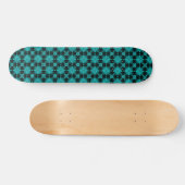 Artdeco-Blume im Retro-Stil Skateboard (Horizontal)