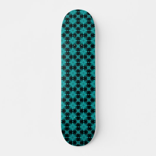 Artdeco-Blume im Retro-Stil Skateboard (Vorne)