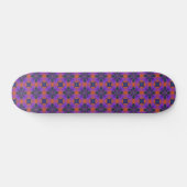 Artdeco-Blume im Retro-Stil Skateboard (Horizontal)