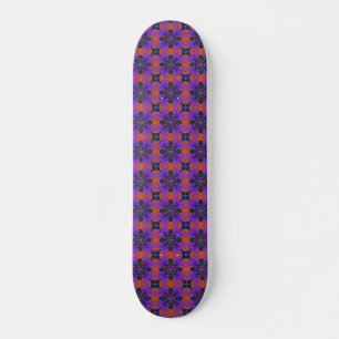 Artdeco-Blume im Retro-Stil Skateboard