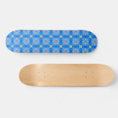Artdeco-Blume im Retro-Stil Skateboard (Horizontal)