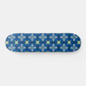 Artdeco-Blume im Retro-Stil Skateboard (Horizontal)