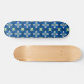 Artdeco-Blume im Retro-Stil Skateboard (Horizontal)