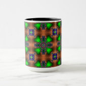 Artdeco-Blume im Retro-Stil Tasse (Zentrum)