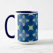 Artdeco-Blume im Retro-Stil Tasse (Links)